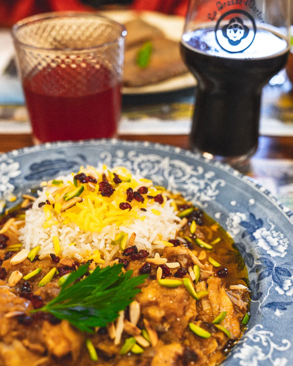 Zereshk polo et cuisine iranienne chez Chez Magali