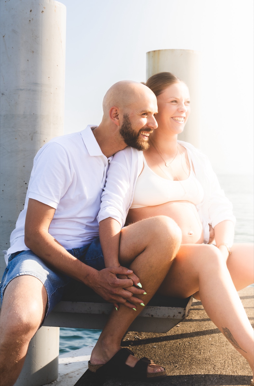 Geste tendre autour d’une grossesse