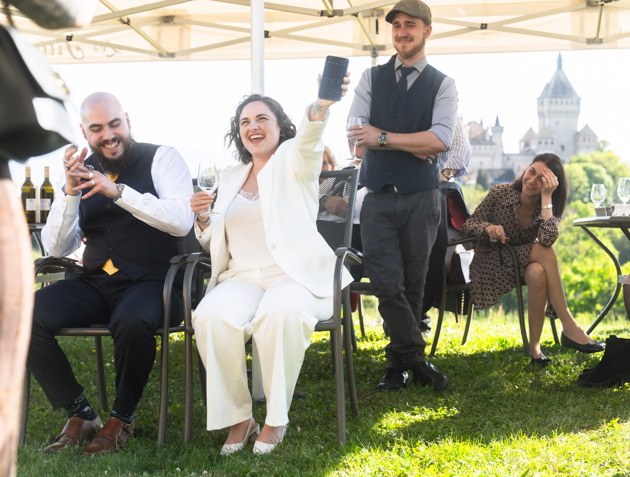 Couple mariage Château de Monnaz