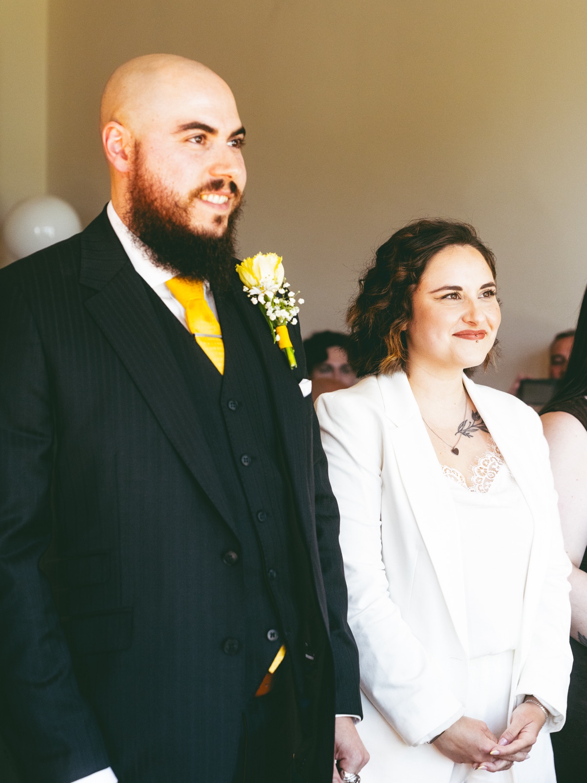 Joana et Fabien pendant leur mariage